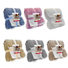 COPERTA DOUBLE FLANEL CM.125X150 ASS (6pz)